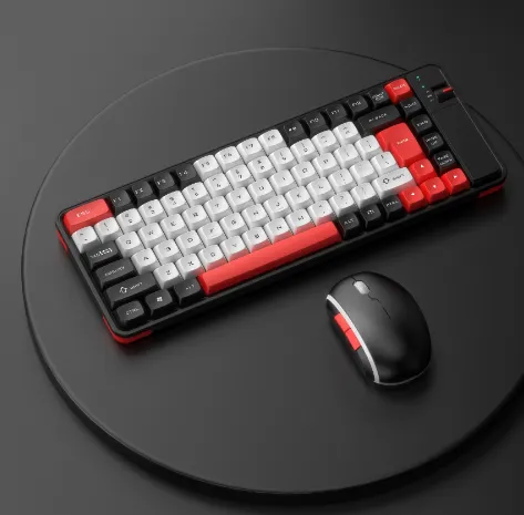 Colorful 2.4G BT Wireless Dual Model 84 Keys Keyboard and Mouse Combo